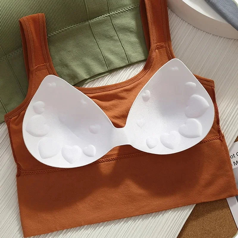 Breathable Sports Bra Anti-Sweat Fitness Top Women Seamless Yoga Bra Shockproof Crop Top Push Up Sport Bra Gym Workout Top - GabyFit Goods