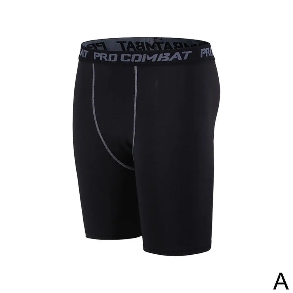 Men's Leggings Compression Pants Sports Leggings Basketball Quarter Shorts Quick Drying Running Training Stretch Fitness Pants - GabyFit Goods