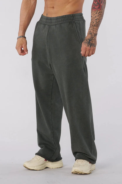 2025 Men's Sports Pants Spring Autumn High Quality Loose Straight Trousers Jogger Gym Sports Fitness Fashion Brand Casual Pants