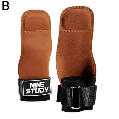 Bench Press Weight Lifting Wrist Hooks Straps Deadlift Gloves and Grip Pads for Fitness Gym Training Dumbbell Pull-Up