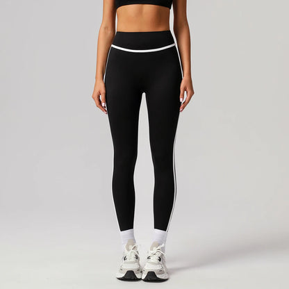 Women Fitness Casual Training Contrast Color Butt Liftting Outdoor Running Sport Yoga Leggings
