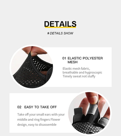 Half Finger Gloves Gym Fitness Anti-Slip Women Men Gel Pad Gloves Gym Cycling Fingerless Gloves Bicycle Accessories - GabyFit Goods