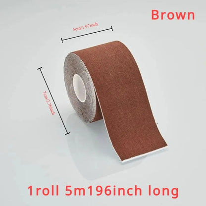 Sports Tape Muscle Patch Width 5cm1.97inch Length 5m196inch Lift Chest Tape Anti Sagging Knee Elbow Stretch Fitness Brace - GabyFit Goods