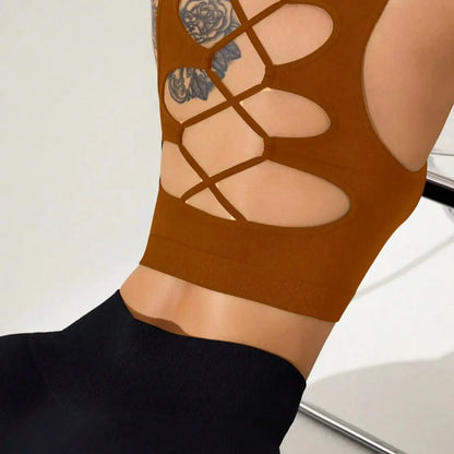 Outdoor sports high-intensity fitness vest sports beautiful back underwear yoga top