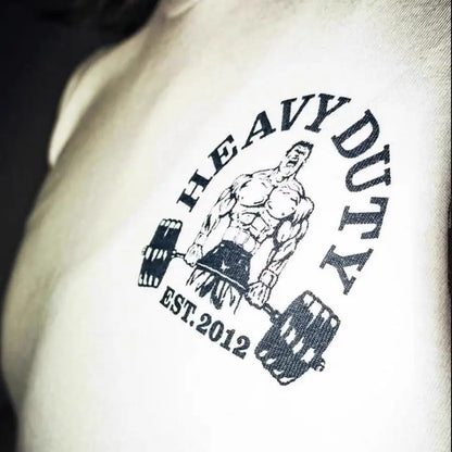 DARCSPORT Wolf Head T-shirt Summer City Fitness Training Sports Loose casual crewneck Men's T-shirt couples pure cotton