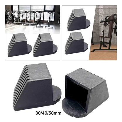 2 Pieces Gym Equipment Square End Cap Gym Fitness Equipment Accessories Gym Accessories Fitness Accessories Square End Cover - GabyFit Goods