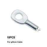 10pcs Gym Pulley Machine Cable Eyelet Terminal Wire Rope Port Joint Stopper Gym Gyms Steel Wire Gym Pulley Machine Cable Eyelet