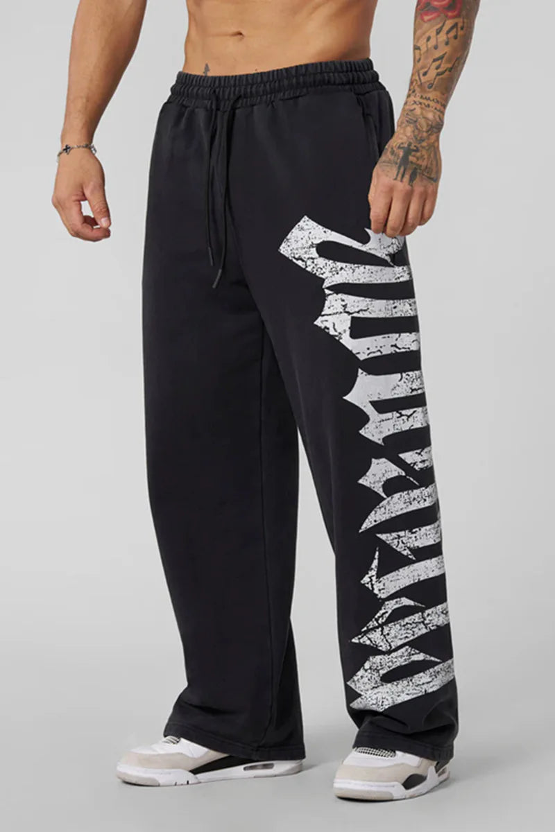2025 New young la men's pnats Retro Thin Trousers Joggers Gym Summer Sports Fitness Quick Dry Breathable Loose Casual Pants man