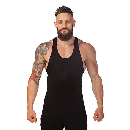 Gym Clothing Bodybuilding Stringer Hoodie Tank Top Muscle Shirt Fitness Men hooded undershirt Cotton workout Sleeveless shirt