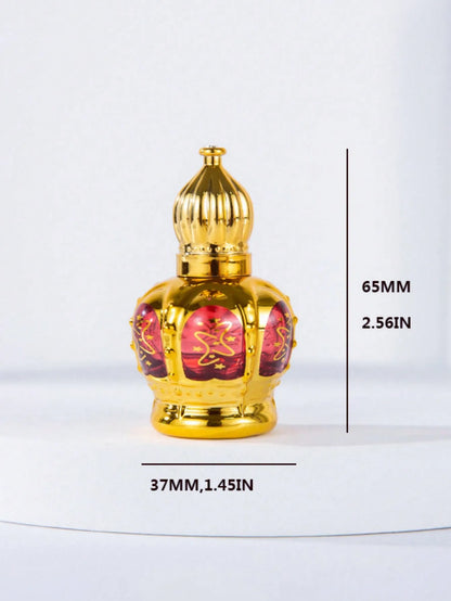 12ml Middle East Dubai Style Glass Roller Ball Perfume Bottle Portable Cosmetic Vials Empty Containers