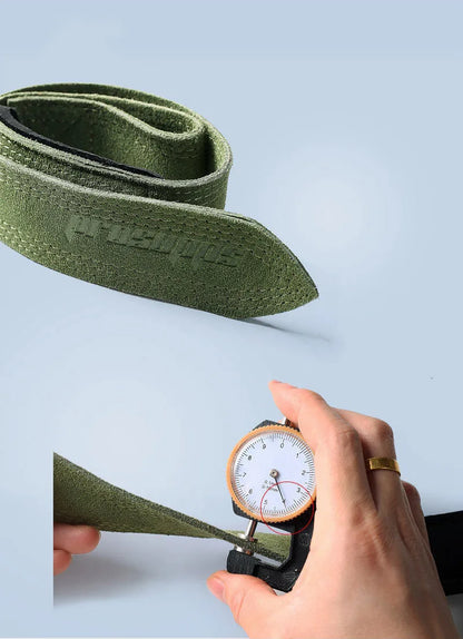 1Pair 4mm Cowhide Weight lifting Wrist Straps Fitness Bodybuilding Training Gym lifting straps NonSlip Gym Grip Deadlift Pull-up - GabyFit Goods