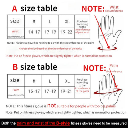 Weight Lifting Training Gloves for Women Men Fitness Sport Cycling Breathable Gym Gloves Palm Protector Fingerless Gym Equipment - GabyFit Goods