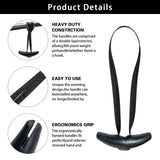 1pair Gym Pull Up Handles Rubber Grip Heavy Duty Cable Machine Handles Weight-lifting Gym Equipment