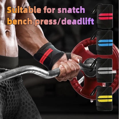 1pc Gym Wrist Wraps/Lifting Wrist Straps Heavy Duty Gym Straps With Thumb Loops Wrist Wraps for Working Out Protection Unisex - GabyFit Goods