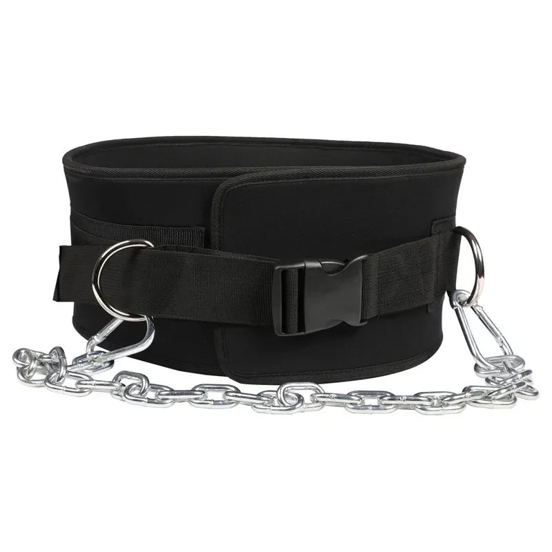 2in1 Quick Locking Dip Belt Weight Lifting Belt Heavy Duty Powerlifting Belt with Chain for Men Women Gym Deadlift Squat Pull Up