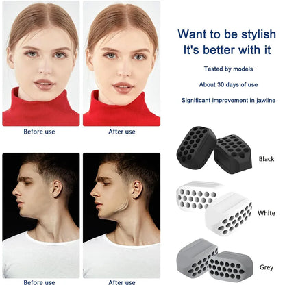 Jaw Exerciser for Men Women Facial Jaw Exerciser Gym Fitness Ball Muscle Training Neck Face Slimming Mouth Jawliner - GabyFit Goods