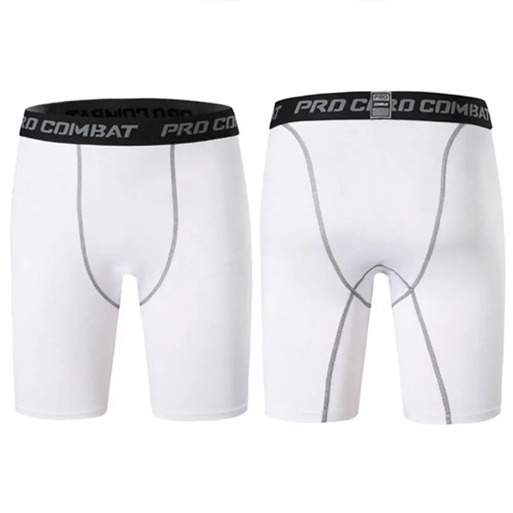 Men's Leggings Compression Pants Sports Leggings Basketball Quarter Shorts Quick Drying Running Training Stretch Fitness Pants - GabyFit Goods