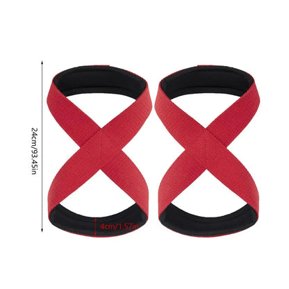 Weight Lifting Strap Gym Grip Strap Wrist Strap Barbell Straps Non-Slip 2 Pcs Grip Lifting Straps Gym Straps For Weightlifting - GabyFit Goods