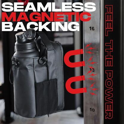 Magnetic Bottle Sling Bag for Men and Women Magnetic Gym Bag for Travel Work Sports Keep Your Items off the Dirty Gym Floor - GabyFit Goods