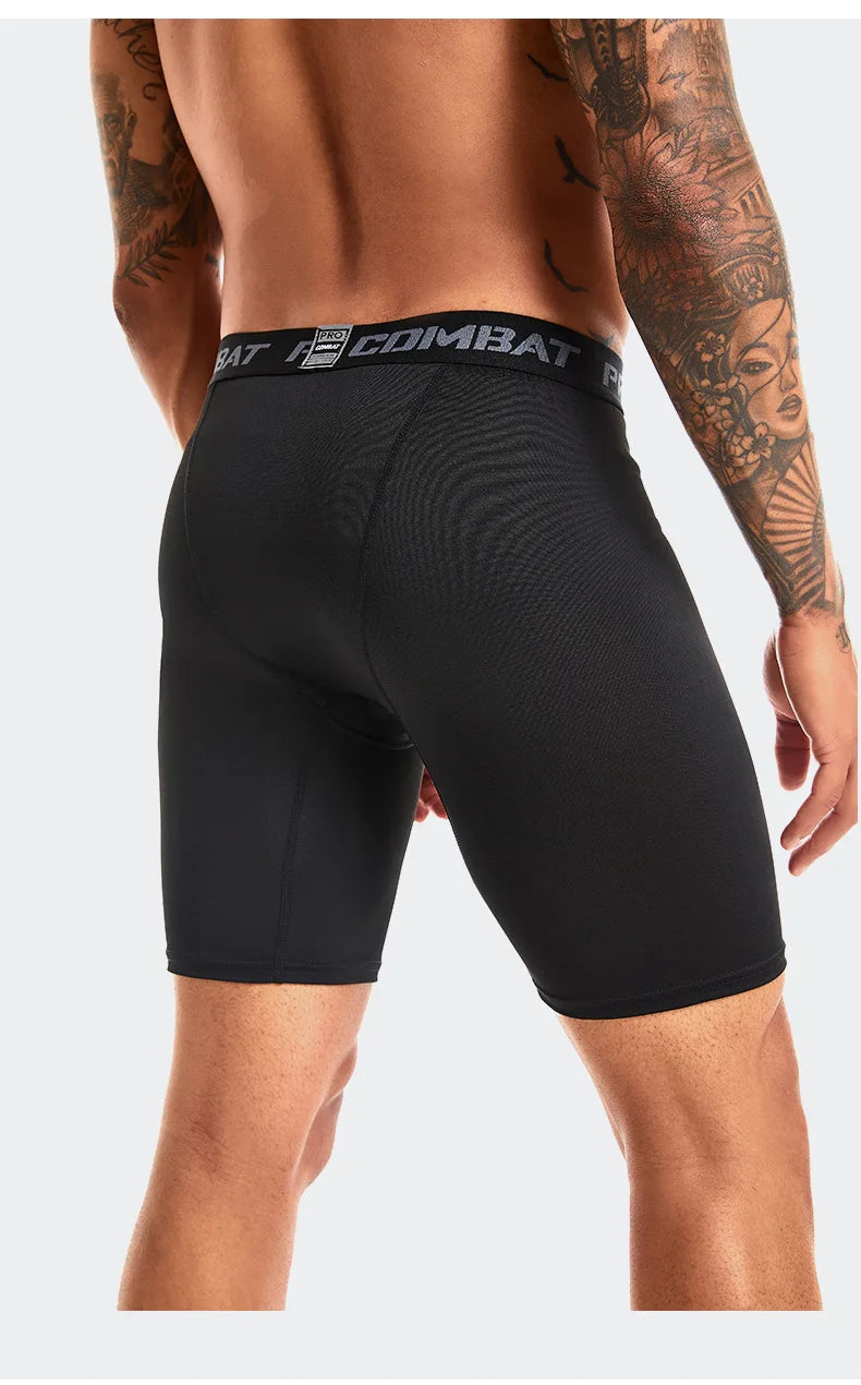 Men's fitness pants for summer exercise, slim fit, elastic, quick drying, tight fitting sports shorts for basketball and soccer - GabyFit Goods