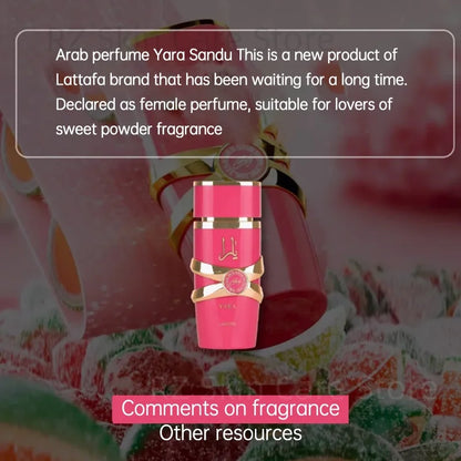 Yara Asad Perfume Hombre Women Musk Vanilla Cologne Men De Mujer Fragrance Sets Candy Lattafa Khamrah Perfumes Originales 100ml - GabyFit Goods