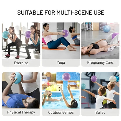 Yoga Pilates Explosion-Proof Ball Exercise Gymnastic Fitness Balance Gym Core Indoor Training Mini Balls Small Therapy Improves - GabyFit Goods