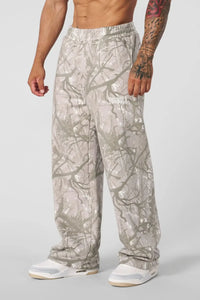 2025 American trendy brand digital camouflage print straight-leg sports fitness loose and versatile wide-leg Trousers