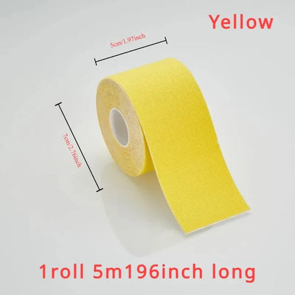 Sports Tape Muscle Patch Width 5cm1.97inch Length 5m196inch Lift Chest Tape Anti Sagging Knee Elbow Stretch Fitness Brace - GabyFit Goods