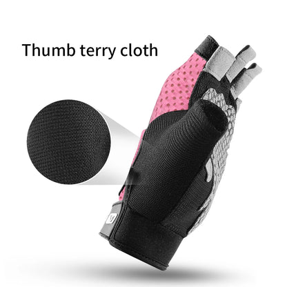Half Finger Gloves Gym Fitness Anti-Slip Women Men Gel Pad Gloves Gym Cycling Fingerless Gloves Bicycle Accessories - GabyFit Goods