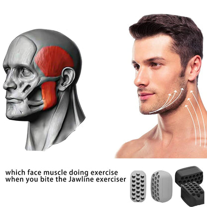 Silicone Jaw Exerciser Facial Toner & Jawline Fitness Ball Neck Toning Equipment Facial Beauty Tool Double Chin Exerciser - GabyFit Goods