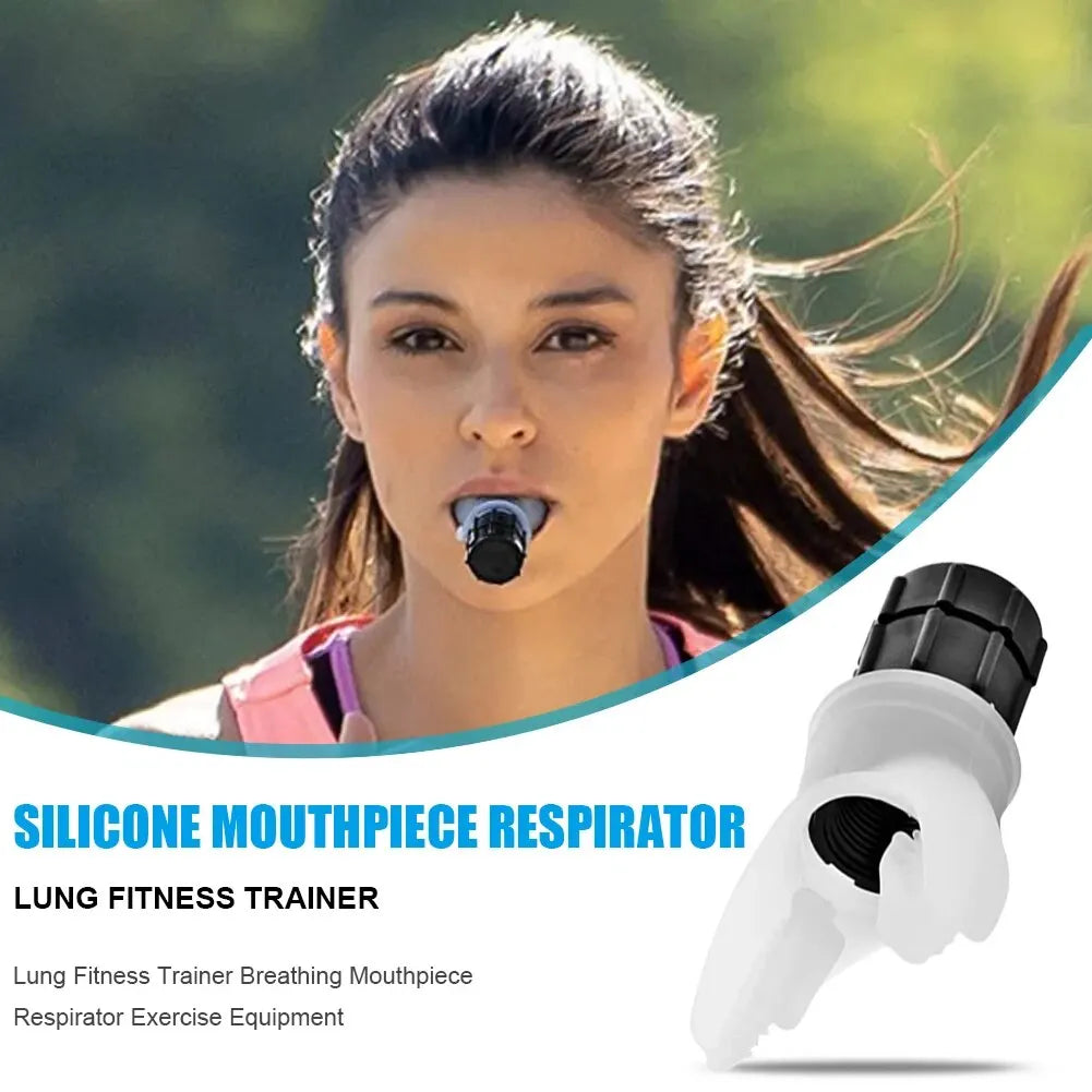 Breathing Trainer Lung Respirator Fitness Equipment Respiratory Silicone High Altitude Training Outdoor Expiratory Exercise Tool - GabyFit Goods