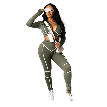 Fitness Set Sport Tracksuit Yoga Set 2 Piece Sets Workout Long Sleeve Seamless Sportwear Gym Set Push Up Bodysuit for Women 2024