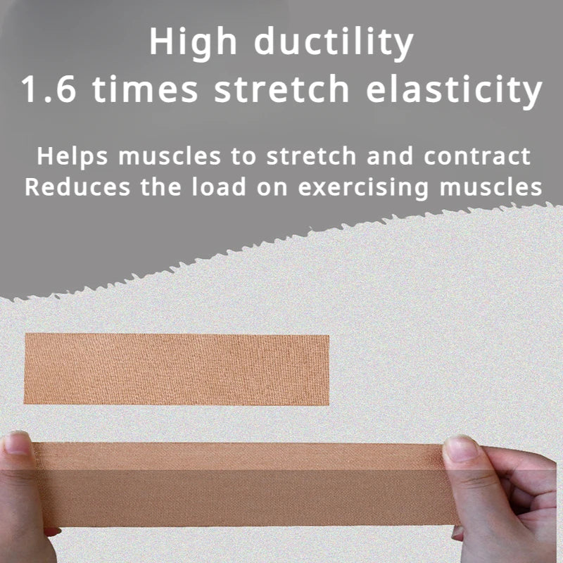 Sports Tape Muscle Patch Width 5cm1.97inch Length 5m196inch Lift Chest Tape Anti Sagging Knee Elbow Stretch Fitness Brace - GabyFit Goods