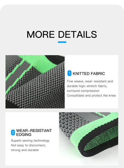Sports Compression Knee Brace Elastic Support Pads Knee Pads Fitness Equipment Volleyball Basketball Cycling 2023 - GabyFit Goods