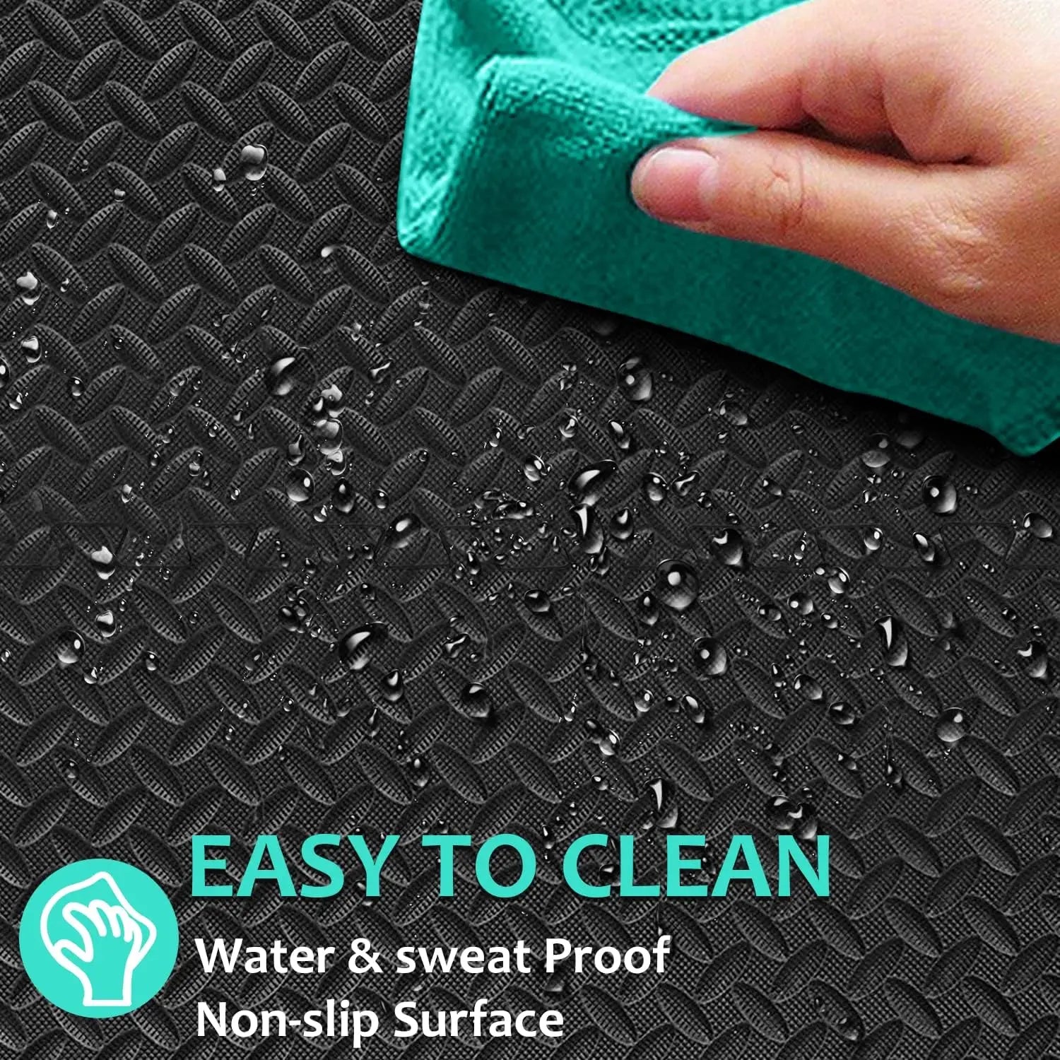 Puzzle Exercise Mat 12pcs Interlocking Foam Gym Mats Eva Foam Floor Tiles Protective Flooring Mats For Gym Equipment - GabyFit Goods