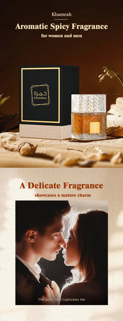 Lattafa Khamrah Perfume Eau de Parfum Spray Original Arabian Perfume Aromatic Spicy Fragrance For Women For Men For Evening Wear - GabyFit Goods