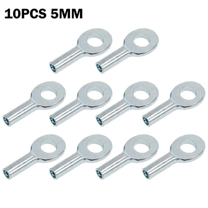 10pcs Gym Pulley Machine Cable Eyelet Terminal Wire Rope Port Joint Stopper Gym Gyms Steel Wire Gym Pulley Machine Cable Eyelet - GabyFit Goods