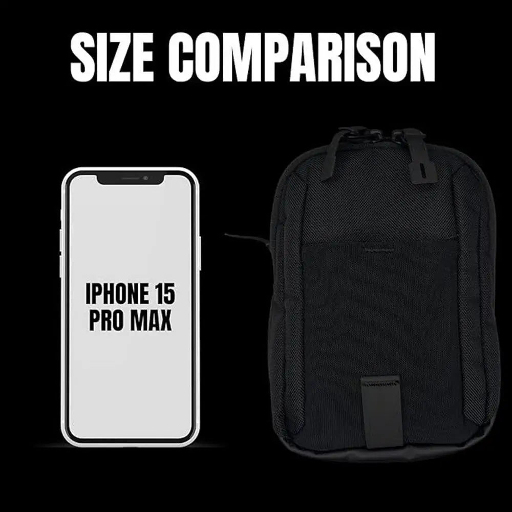 Magnetic GYM Phone Sling Bag for Men Women GYM Floor Organizer Sport Chest Crossbody Handle Pouch for Cards, Wallet, and Keys - GabyFit Goods