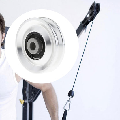 Universal Bearing Pulley Wheel Gym Accessory Sturdy Home Gym Attachments Pulley Wheel Aluminium Alloy Gym Equipment - GabyFit Goods
