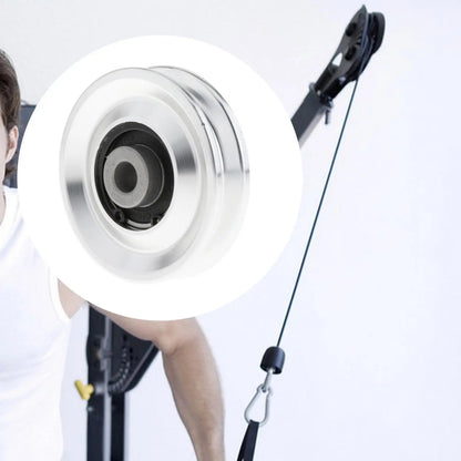 Universal Bearing Pulley Wheel Gym Accessory Sturdy Home Gym Attachments Pulley Wheel Aluminium Alloy Gym Equipment - GabyFit Goods