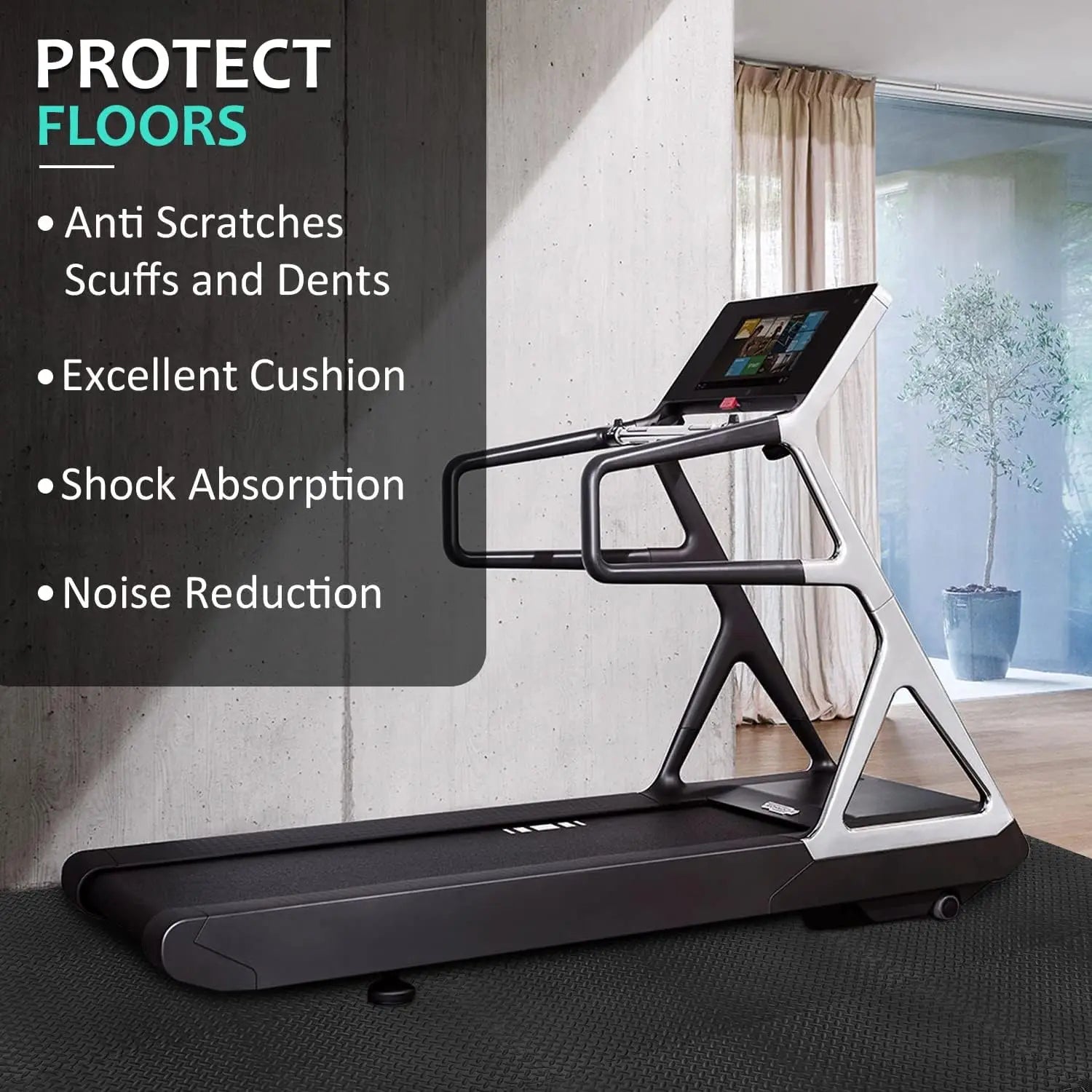 Puzzle Exercise Mat 12pcs Interlocking Foam Gym Mats Eva Foam Floor Tiles Protective Flooring Mats For Gym Equipment - GabyFit Goods