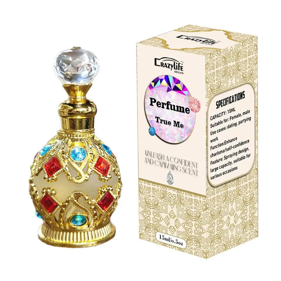 15ML Dubai Luxury Enamelled Alloy Perfume Arabian Middle Eastern Style Long Lasting Perfume For Men And Women Sex Attraction Oil