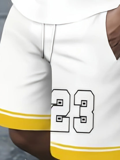 2025 summer new basketball shirt men's suit breathable casual fashion street men comfortable soft