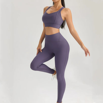 Sportswear woman gym yoga clothes Sport outfit Elegant 2-piece sets  fitness clothing Bra and Pants Set