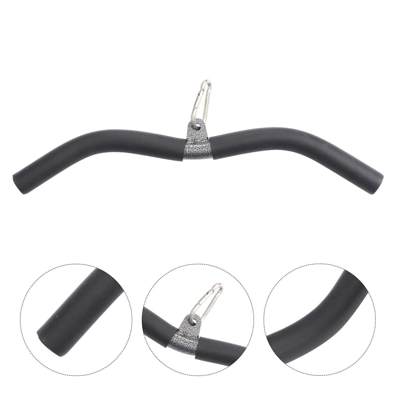 Gym Pulley Fitness Lower Pull Bar T-Shape Back Muscle Builder Bow Pull Bar Gym Arm Exercise Pulley Training Accessories Style - GabyFit Goods