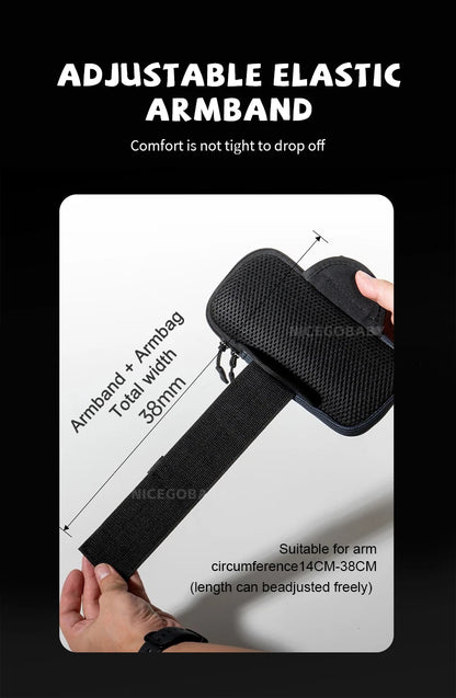 Arm Bag Waterproof sports phone case Money Key Outside Sports Running Fitness Simple Arm Bag with nicegobaby Wrist Bag - GabyFit Goods