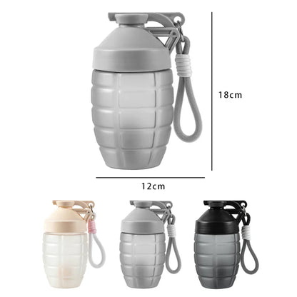 600ml Fitness Sports Water Bottle Fashion Simple Shaker Cup Protein Powder Nutrition High-capacity Milkshake Mixing Cup - GabyFit Goods