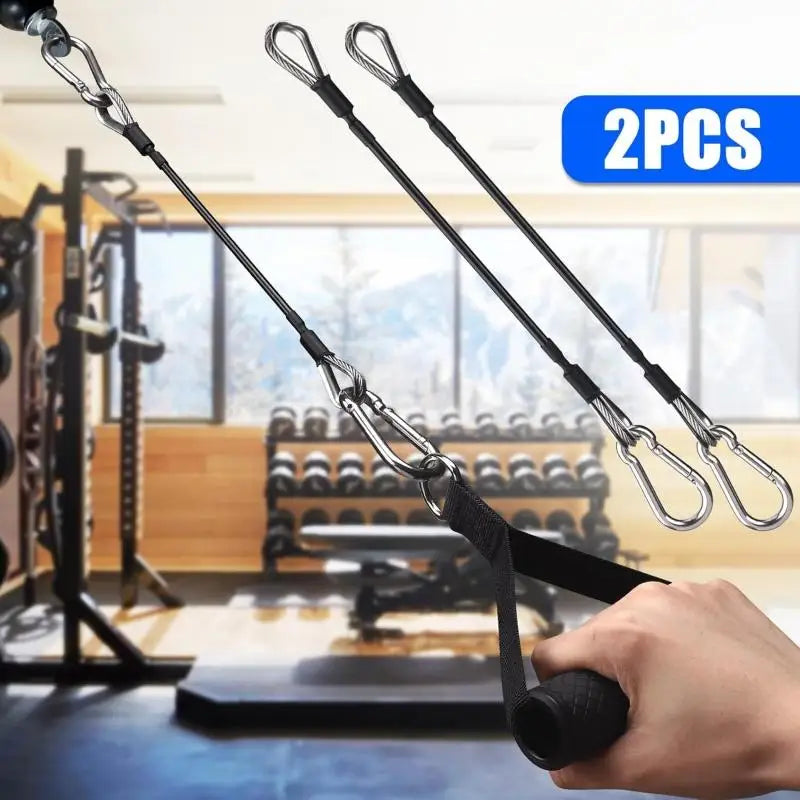 Gym Cable Extension For Home Gym Accessories For Tricep Pull Down And Leg Extensions Machine Fitness Rally Rope 1/2pcs - GabyFit Goods