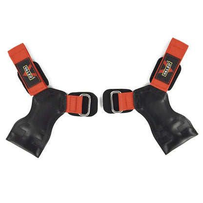 Cowhide Weight Lifting Sports Gloves Wrap Dumbbell Barbell Fitness Gym Gloves Musculation Wrist Strap Powerlifting Gym Equipment - GabyFit Goods