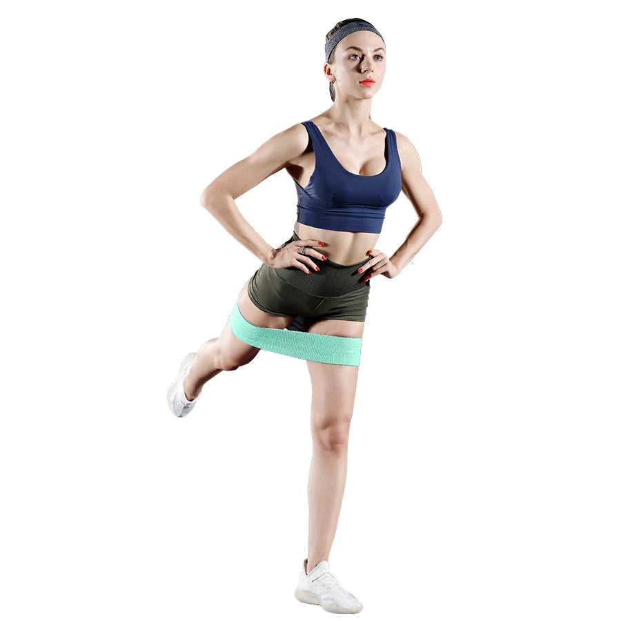 Squat glute workout Non-slip trainer thick band Fabric Resistance Elastic Booty Bands Stretch Fitness Strips Loops Yoga Equipmet - GabyFit Goods